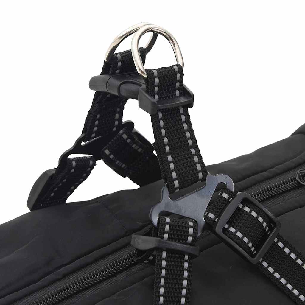 Šuns Kailinis su pavadėliu Juoda 4XL Fleece ir poliesteris