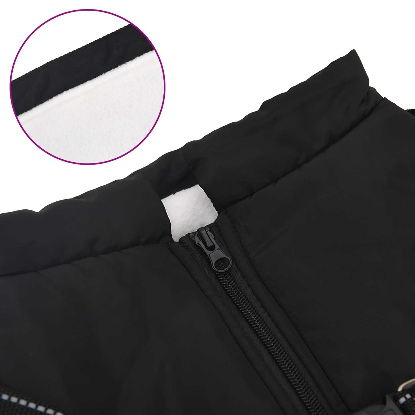 Šuns Kailinis su pavadėliu Juoda 4XL Fleece ir poliesteris