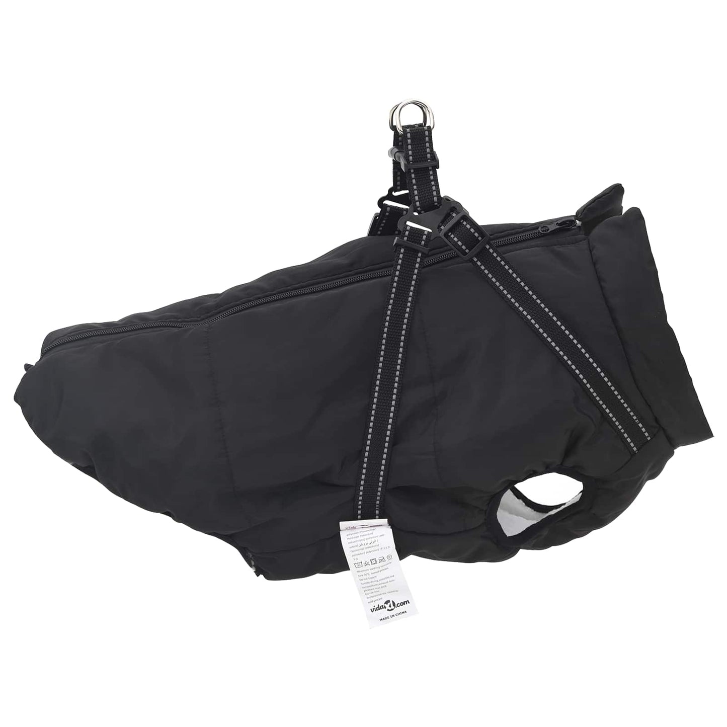 Šuns Kailinis su pavadėliu Juoda 4XL Fleece ir poliesteris