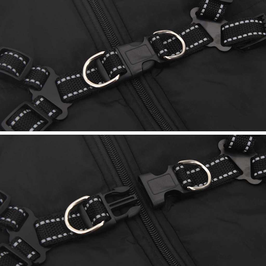 Šuns Kailinis su pavadėliu Juoda 5XL Fleece ir poliesteris