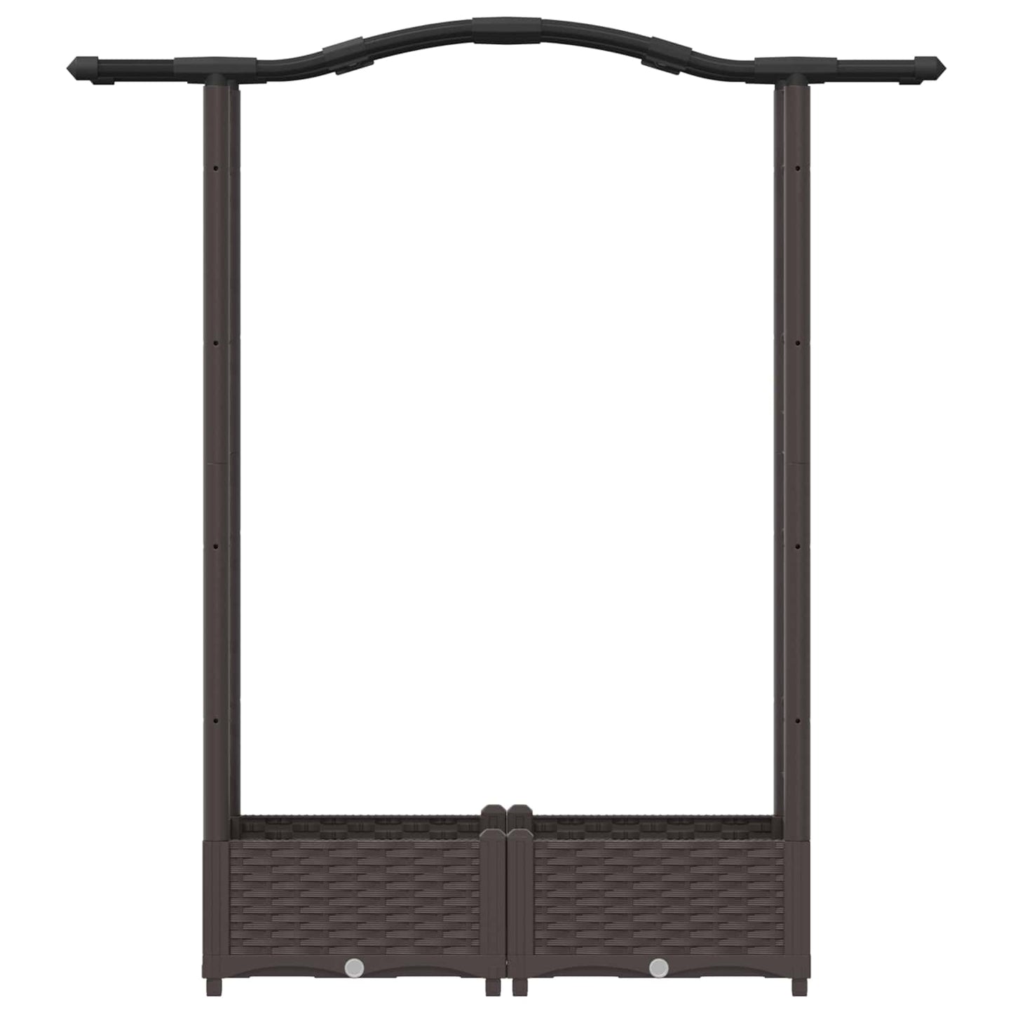 Pakeltas lovas su trelėmis ir stogu Ruda 124 x 40 x 125 cm PP