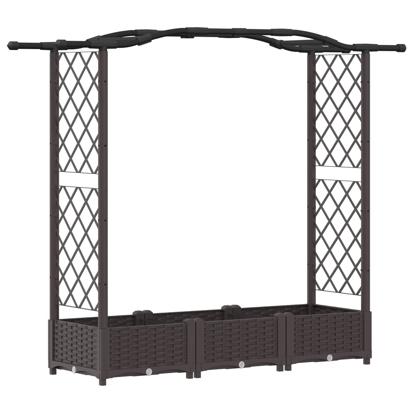 Pakeltas lovas su trelėmis ir stogu Ruda 169 x 40 x 125 cm PP