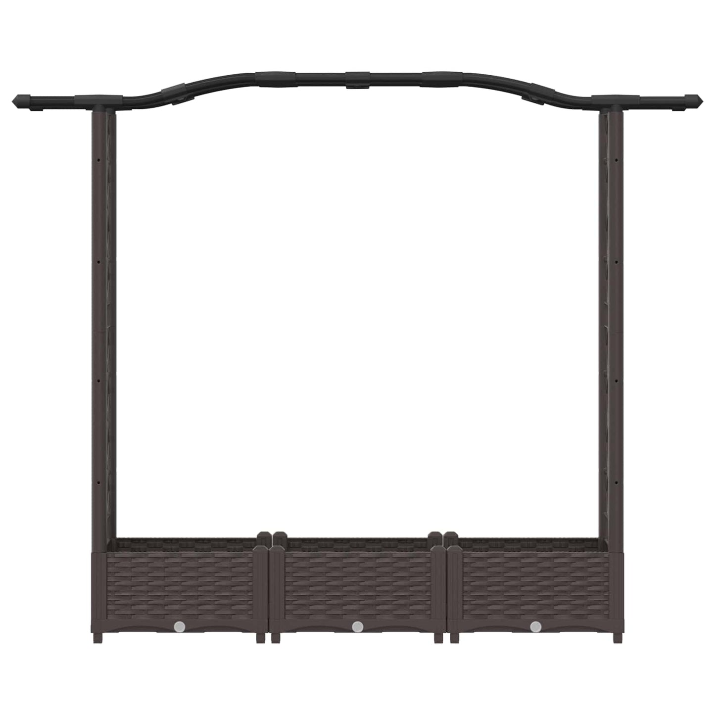 Pakeltas lovas su trelėmis ir stogu Ruda 169 x 40 x 125 cm PP