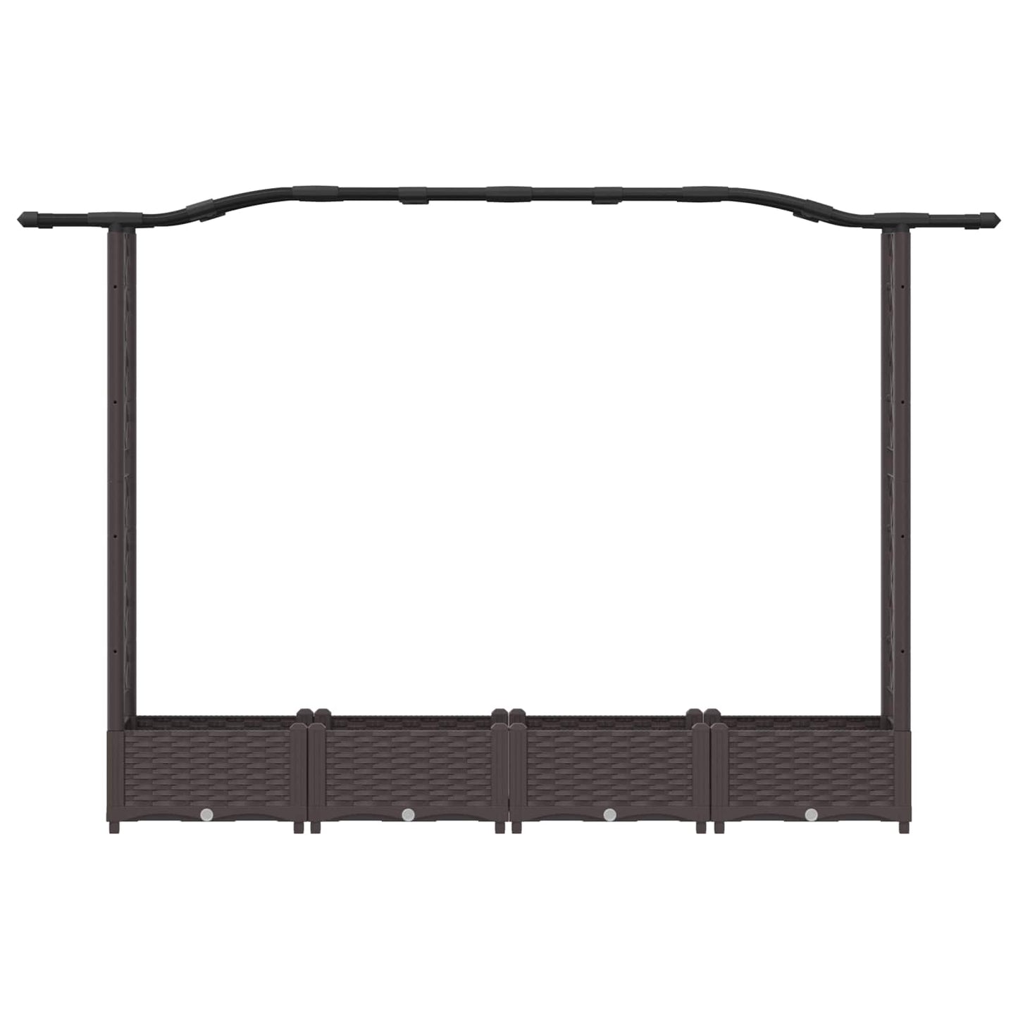 Pakeltas lovas su trelėmis ir stogu Ruda 207 x 40 x 126 cm PP