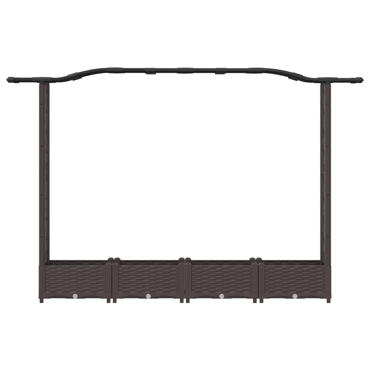 Pakeltas lovas su trelėmis ir stogu Ruda 207 x 40 x 126 cm PP