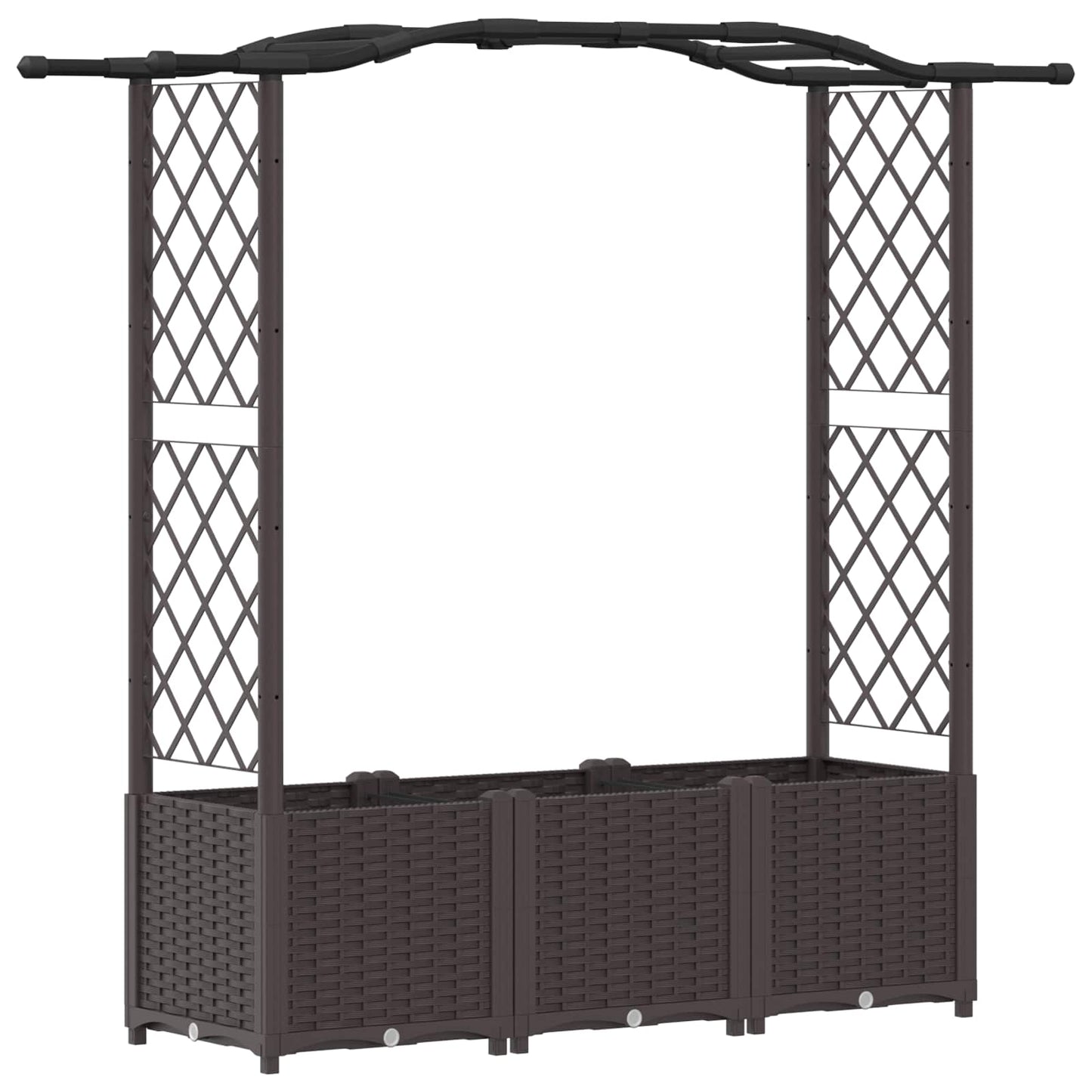 Pakeltas lovas su trelėmis ir stogu Ruda 164 x 40 x 142 cm PP