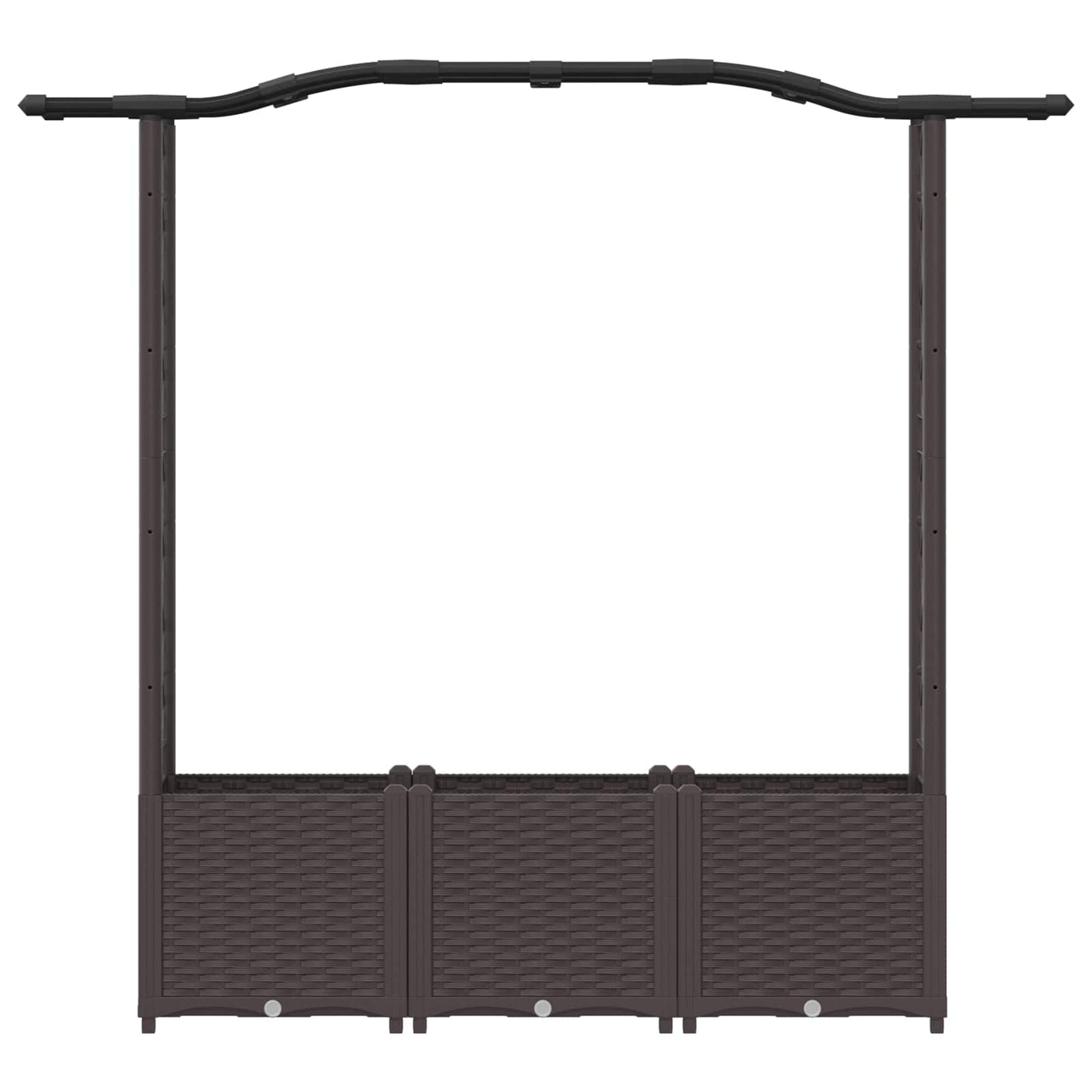 Pakeltas lovas su trelėmis ir stogu Ruda 164 x 40 x 142 cm PP