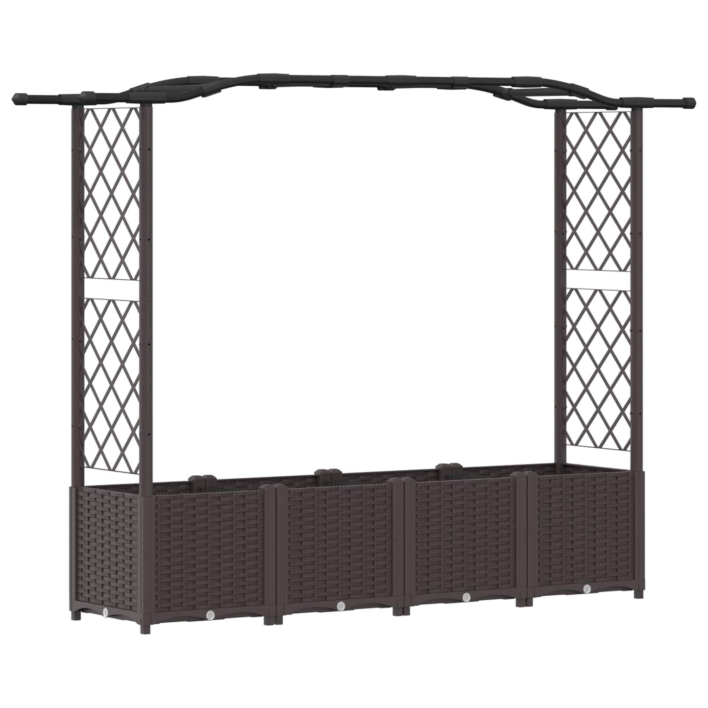 Pakeltas lovas su trelėmis ir stogu Ruda 204 x 40 x 141 cm PP