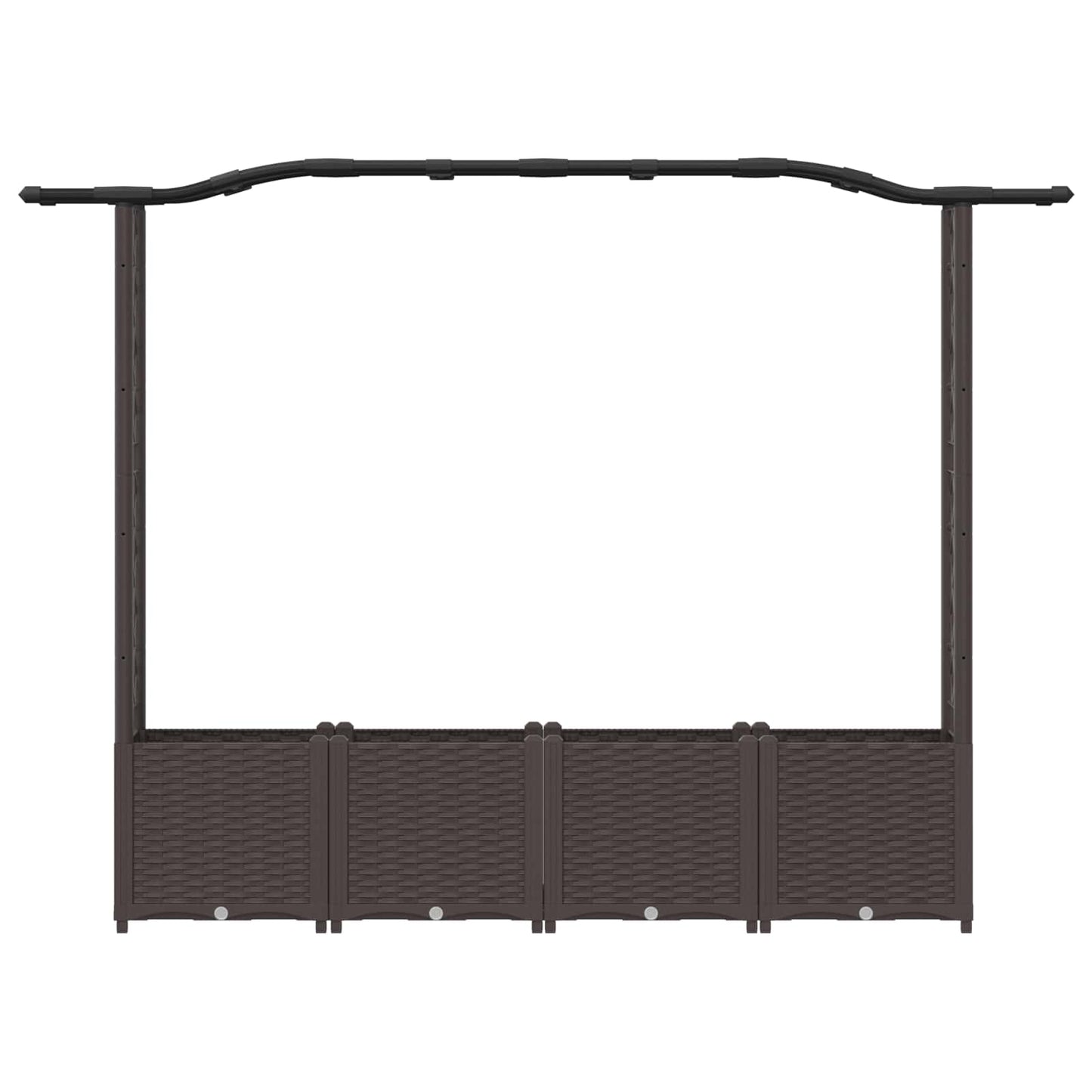Pakeltas lovas su trelėmis ir stogu Ruda 204 x 40 x 141 cm PP
