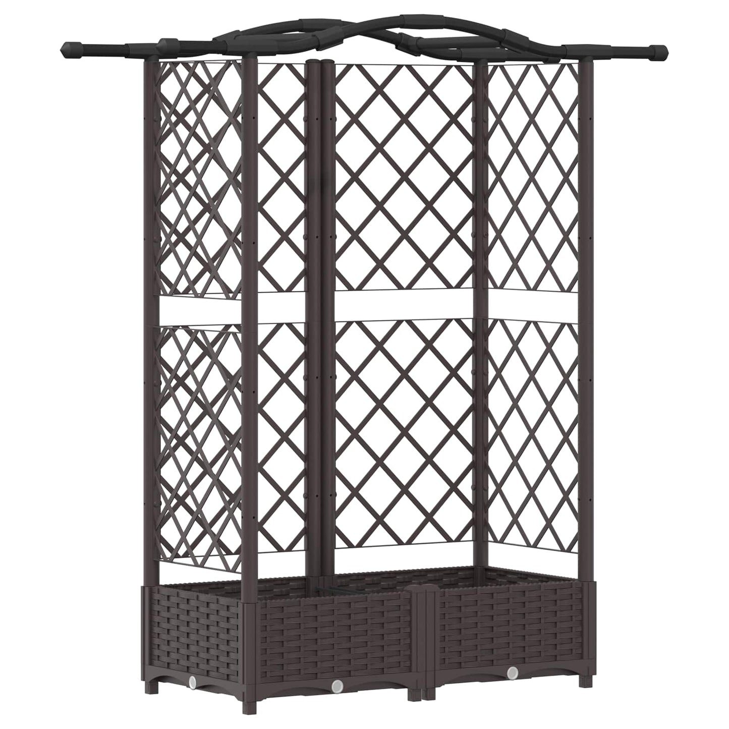 Pakeltas lovas su trelėmis ir stogu Ruda 124 x 40 x 126 cm PP