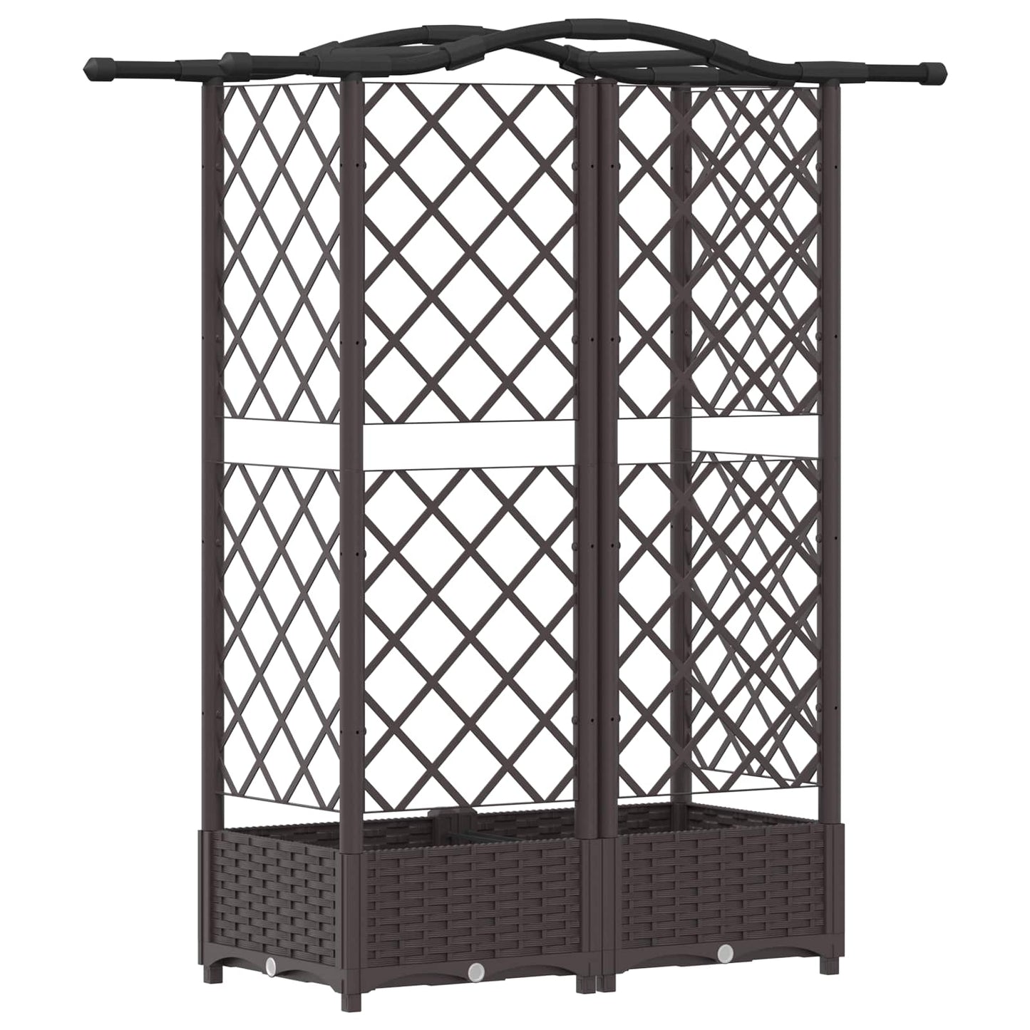 Pakeltas lovas su trelėmis ir stogu Ruda 124 x 40 x 126 cm PP