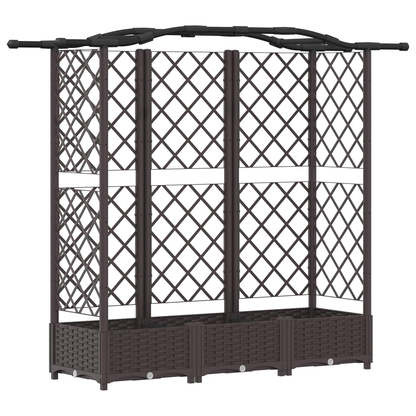 Pakeltas lovas su trelėmis ir stogu Ruda 163 x 40 x 126 cm PP