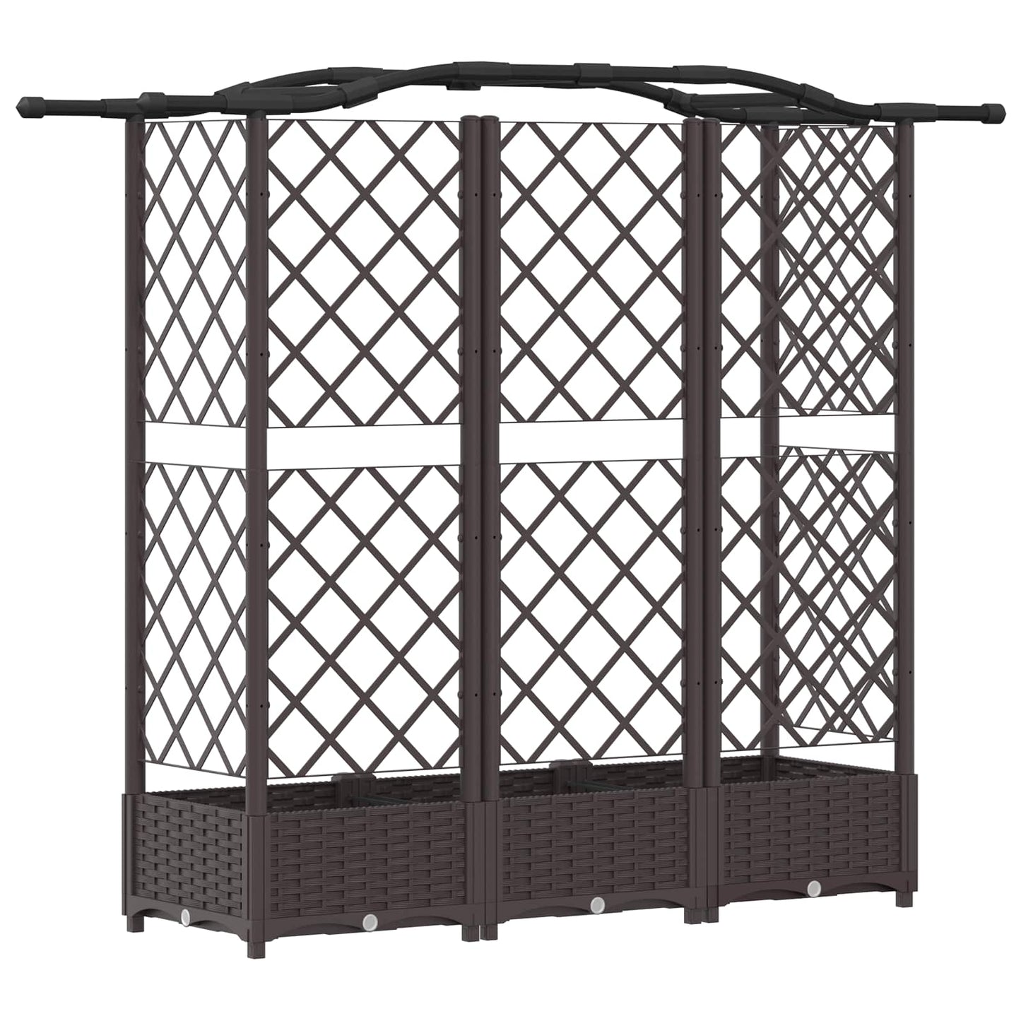 Pakeltas lovas su trelėmis ir stogu Ruda 163 x 40 x 126 cm PP