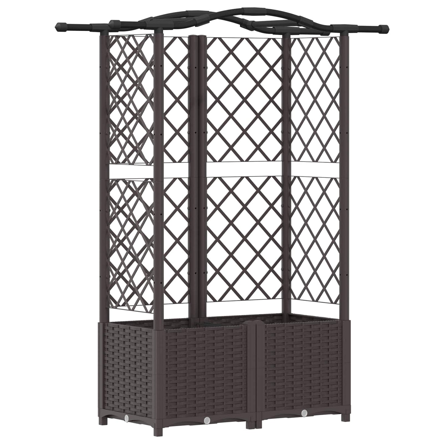 Pakeltas lovas su trelėmis ir stogu Ruda 122 x 40 x 141 cm PP