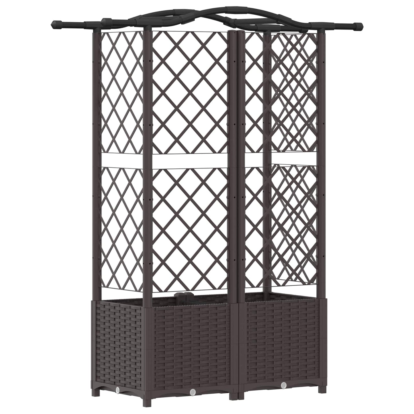 Pakeltas lovas su trelėmis ir stogu Ruda 122 x 40 x 141 cm PP