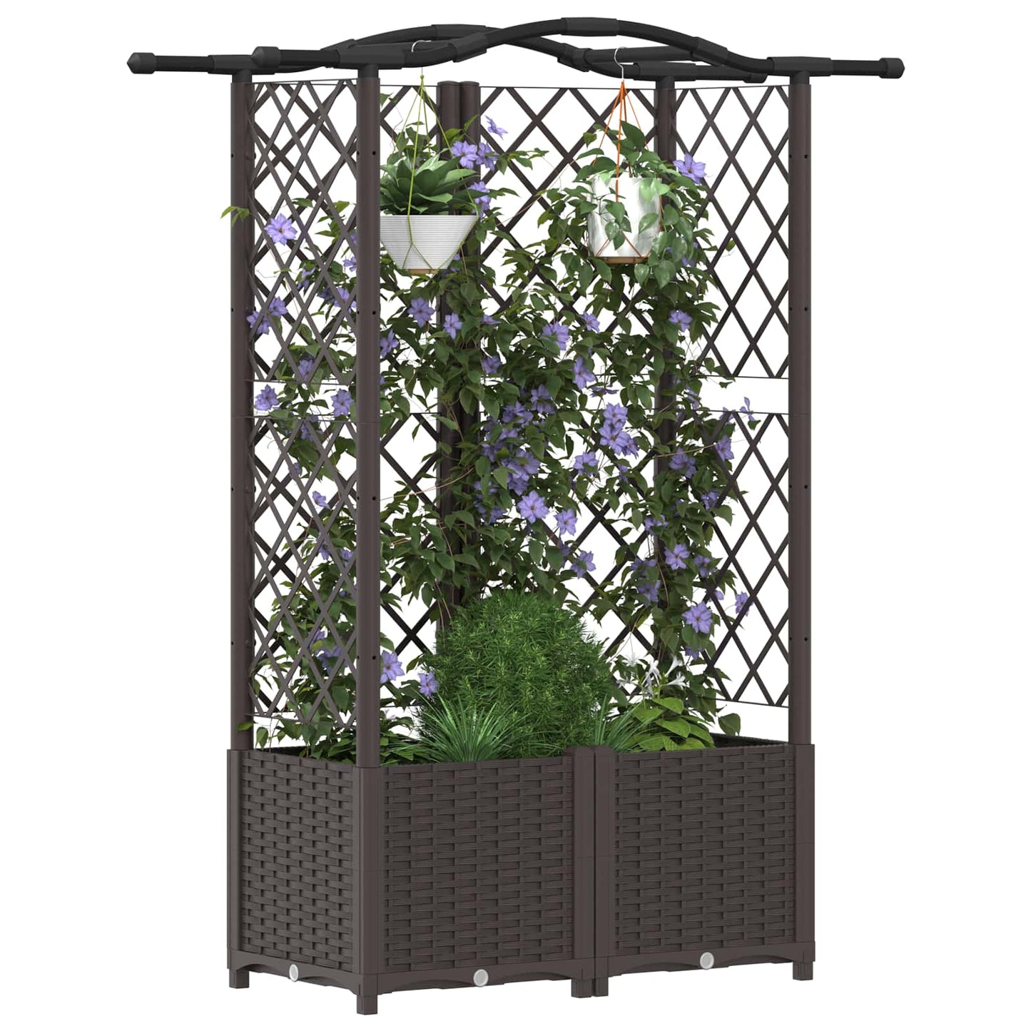 Pakeltas lovas su trelėmis ir stogu Ruda 122 x 40 x 141 cm PP