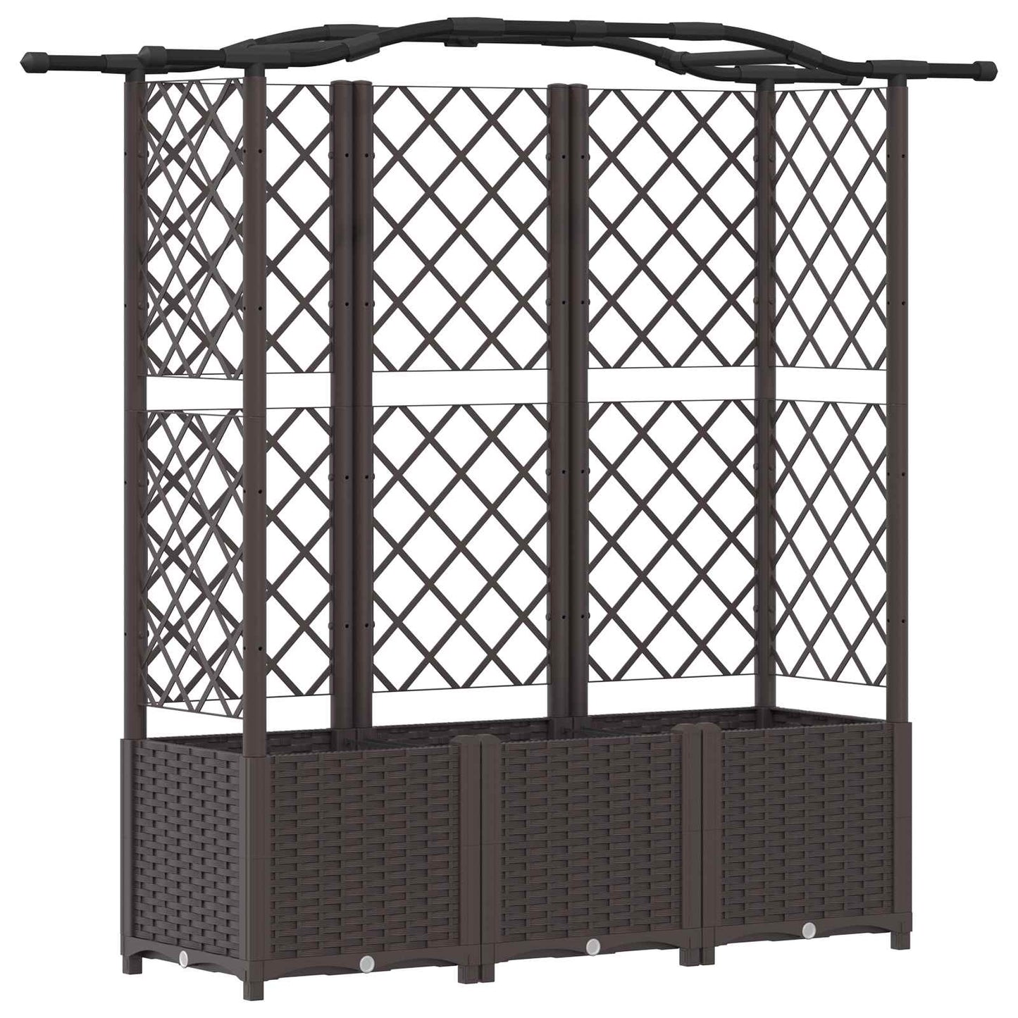 Pakeltas lovas su trelėmis ir stogu Ruda 163 x 40 x 141 cm PP