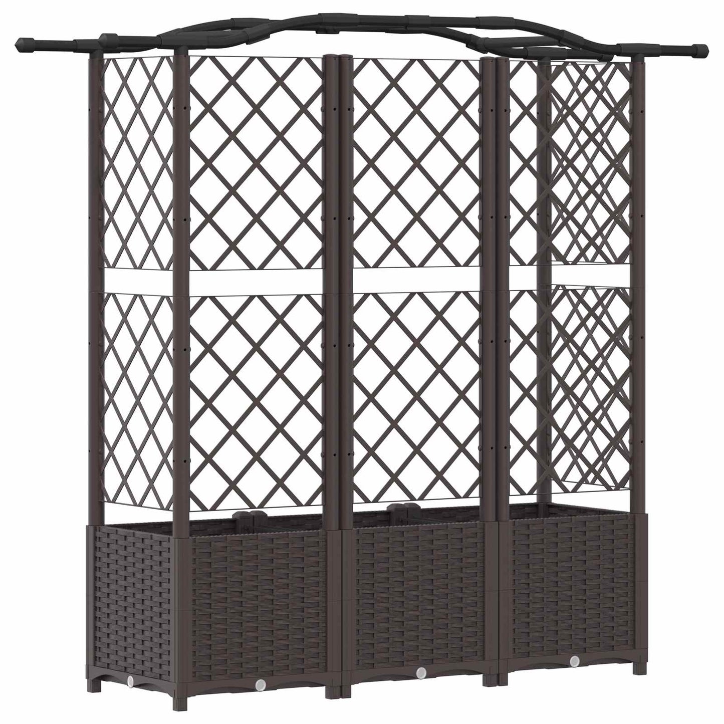 Pakeltas lovas su trelėmis ir stogu Ruda 163 x 40 x 141 cm PP