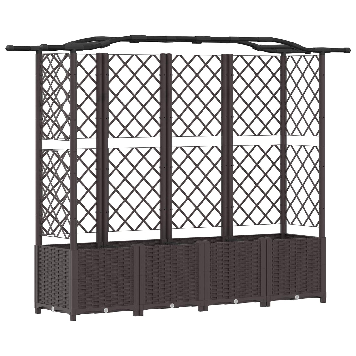 Pakeltas lovas su trelėmis ir stogu Ruda 204 x 40 x 141 cm PP