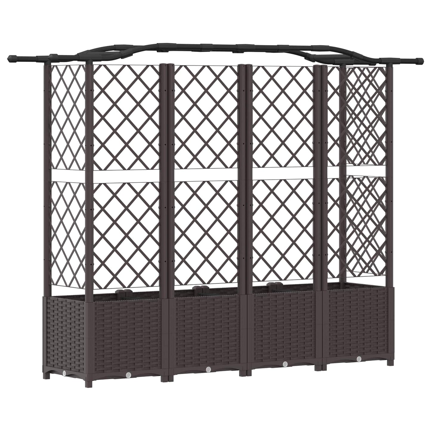 Pakeltas lovas su trelėmis ir stogu Ruda 204 x 40 x 141 cm PP