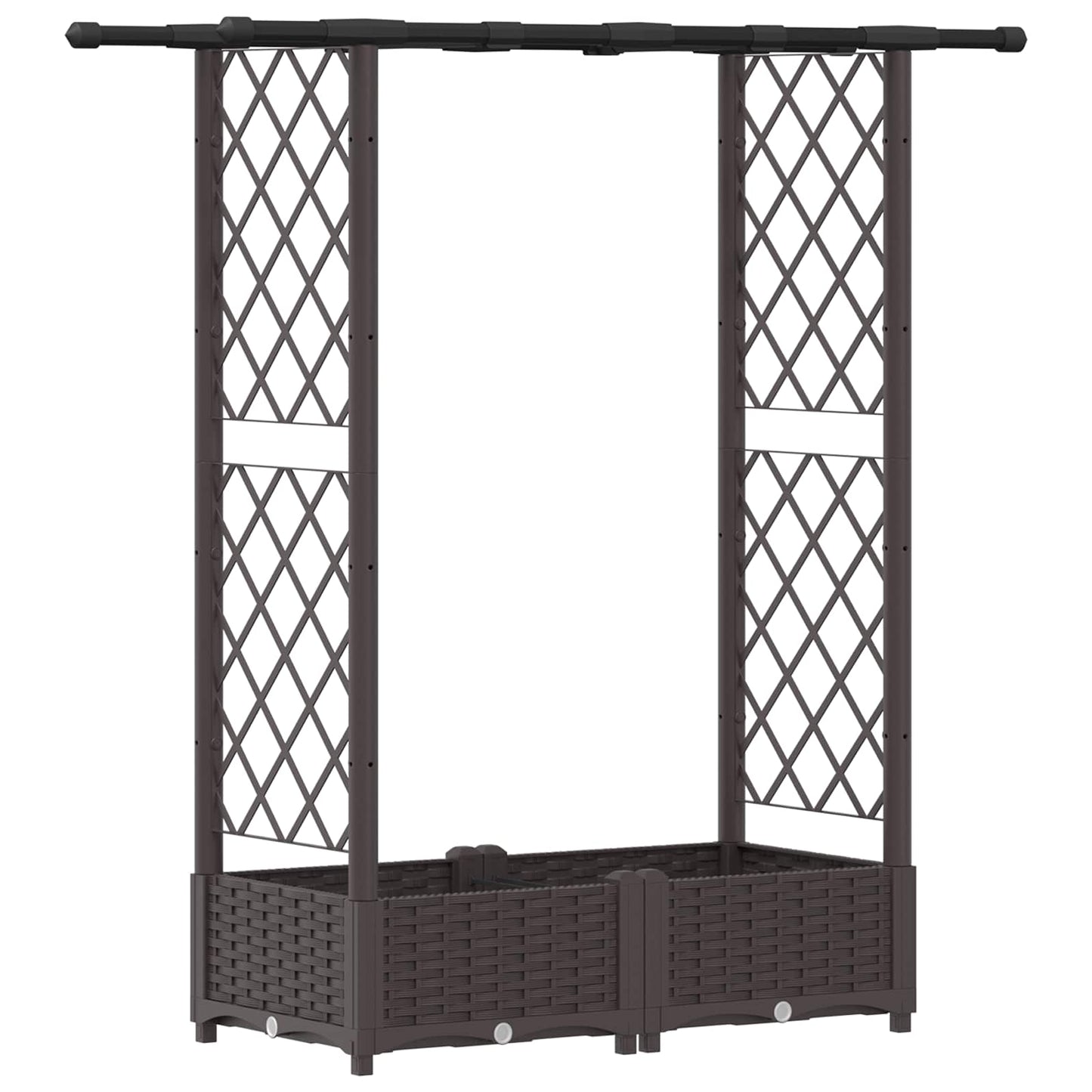 Pakeltas lovas su trelėmis ir stogu Ruda 122,5 x 40 x 123 cm PP