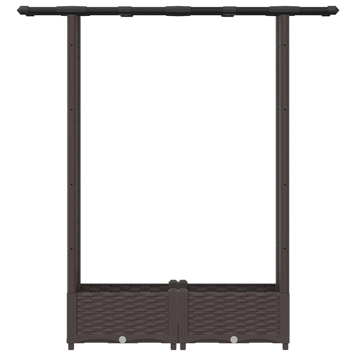 Pakeltas lovas su trelėmis ir stogu Ruda 122,5 x 40 x 123 cm PP