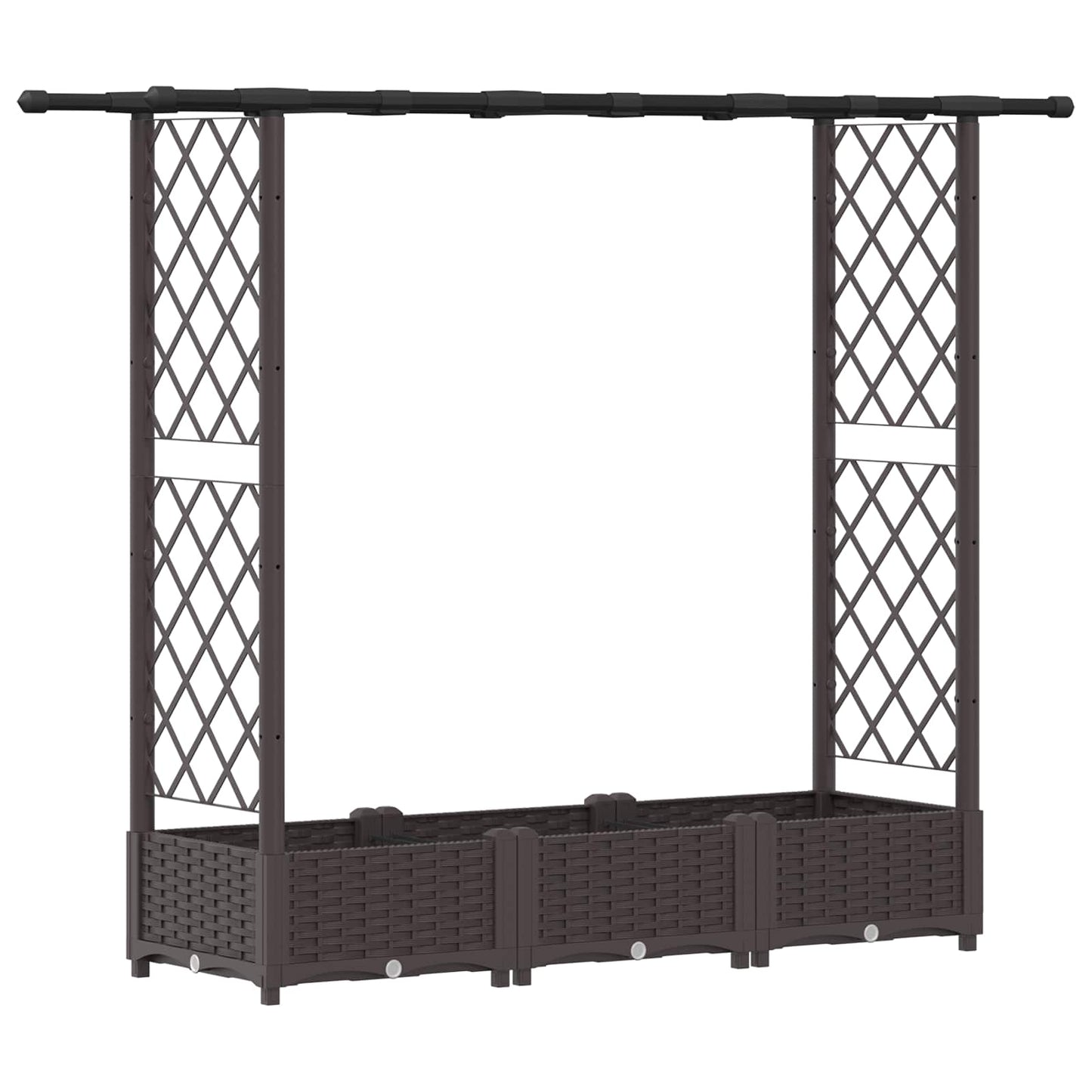 Pakeltas lovas su trelėmis ir stogu Ruda 164 x 40 x 123 cm PP