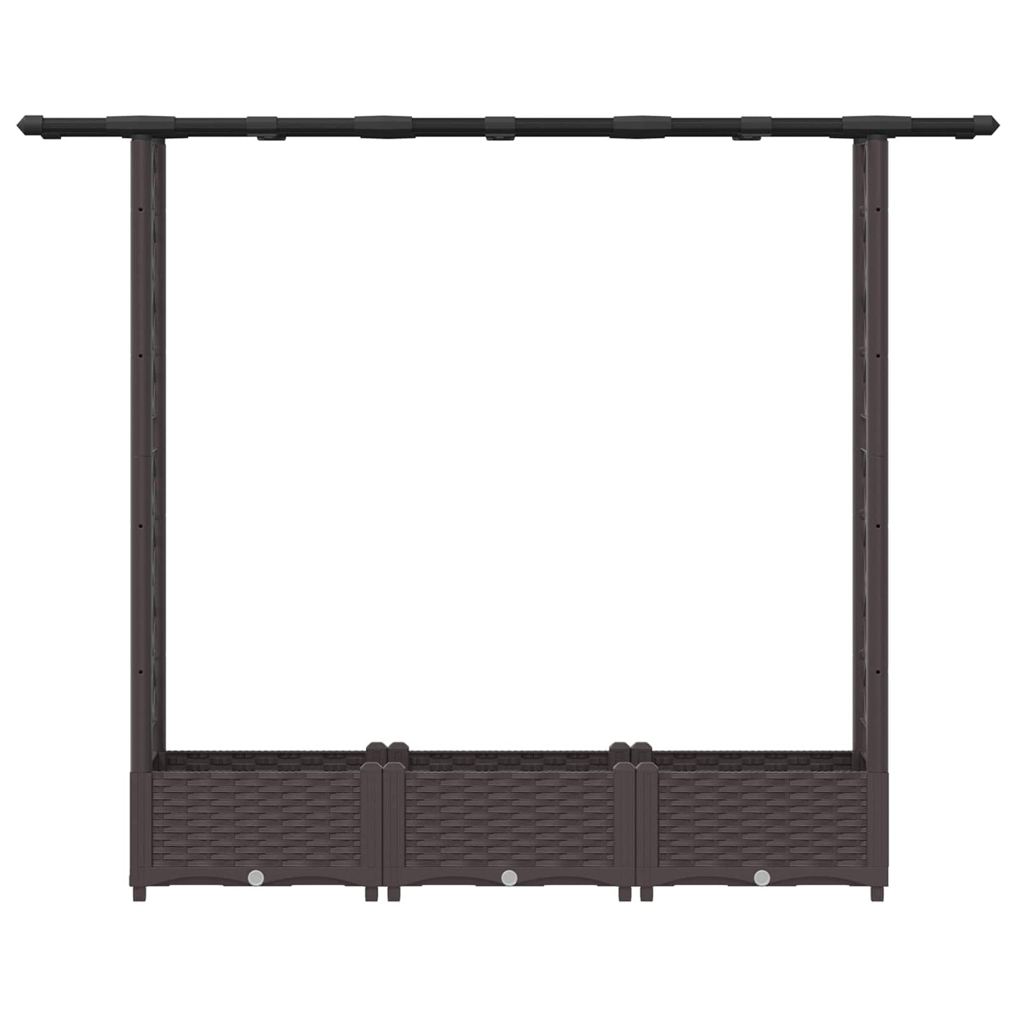 Pakeltas lovas su trelėmis ir stogu Ruda 164 x 40 x 123 cm PP