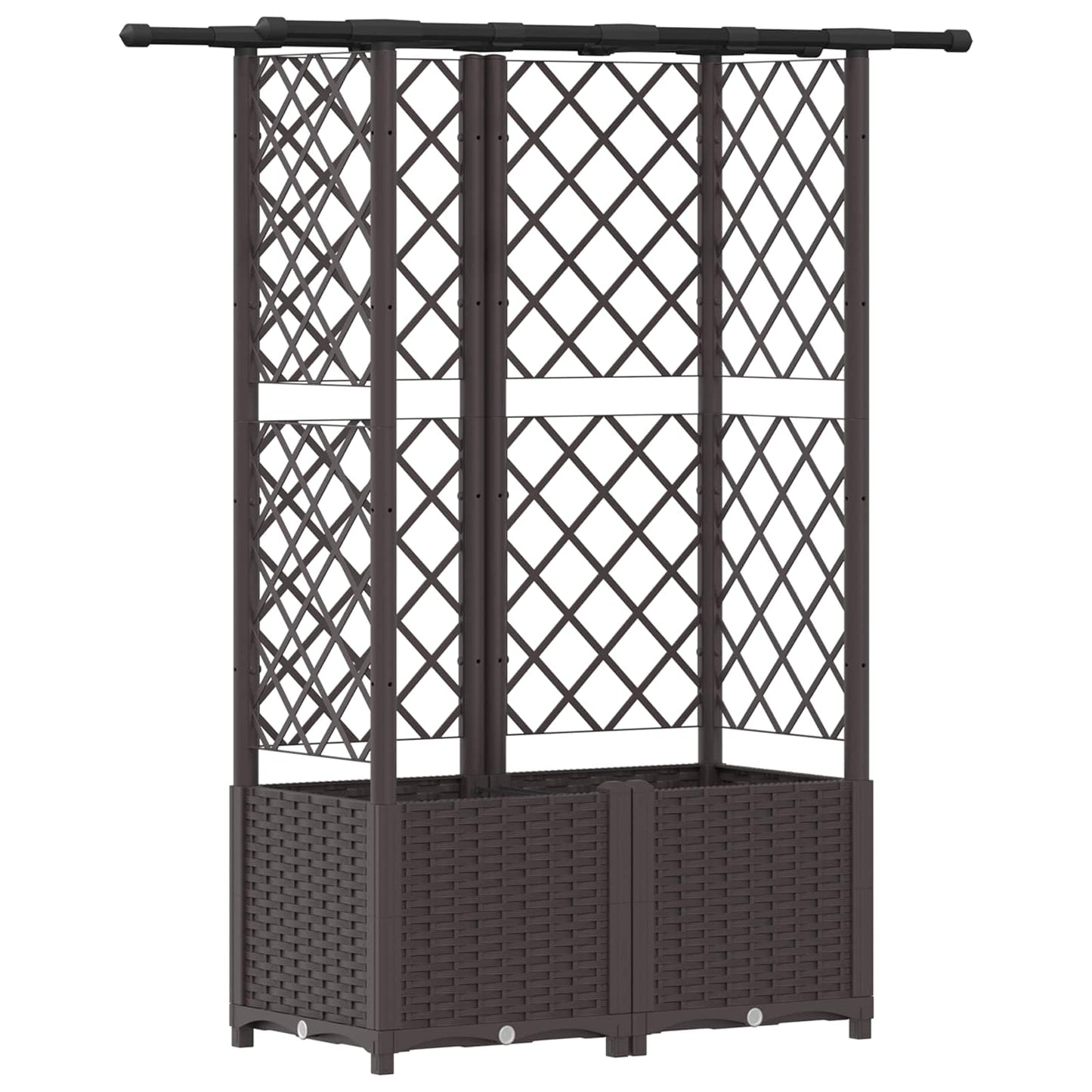 Pakeltas lovas su trelėmis ir stogu Ruda 124,5 x 40 x 138 cm PP