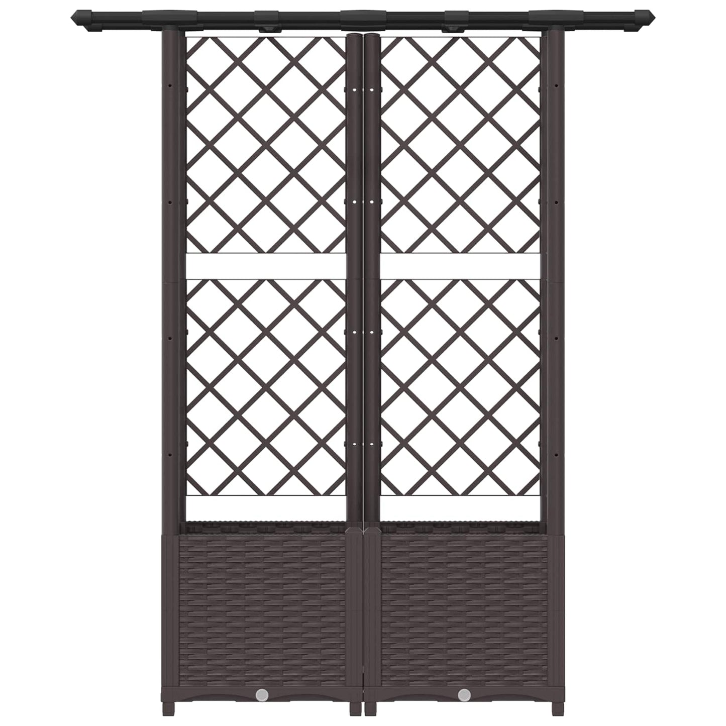 Pakeltas lovas su trelėmis ir stogu Ruda 124,5 x 40 x 138 cm PP