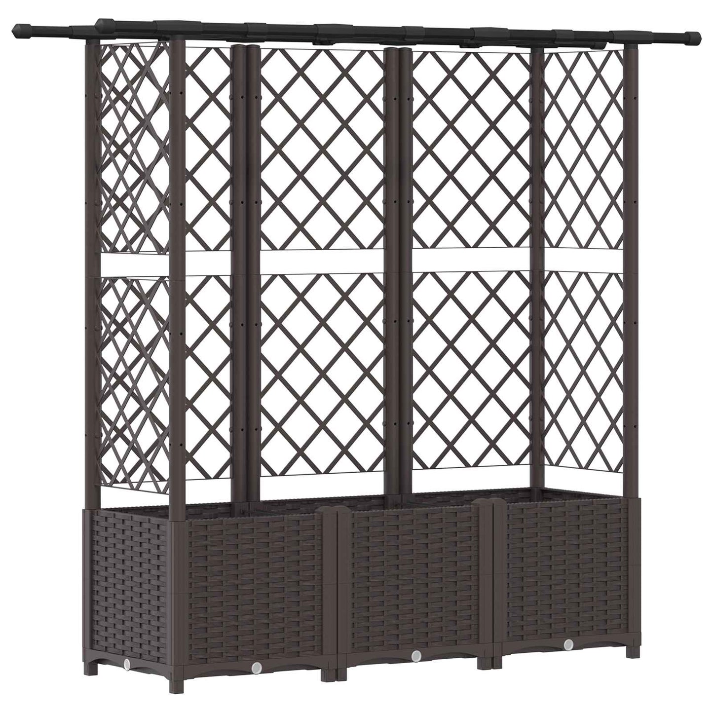 Pakeltas lovas su trelėmis ir stogu Ruda 162,5 x 40 x 138 cm PP