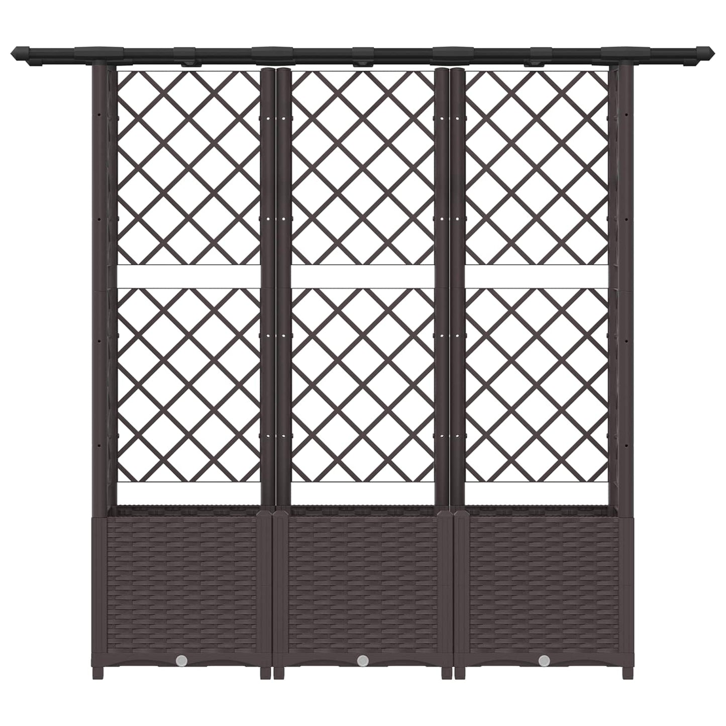 Pakeltas lovas su trelėmis ir stogu Ruda 162,5 x 40 x 138 cm PP
