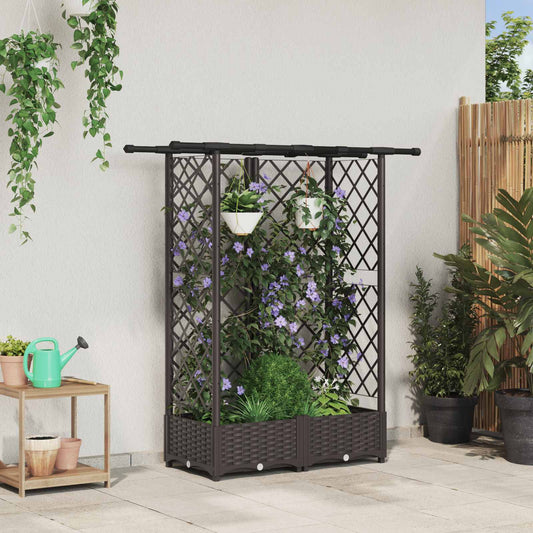 Pakeltas lovas su trelėmis ir stogu Ruda 124 x 40 x 123 cm PP
