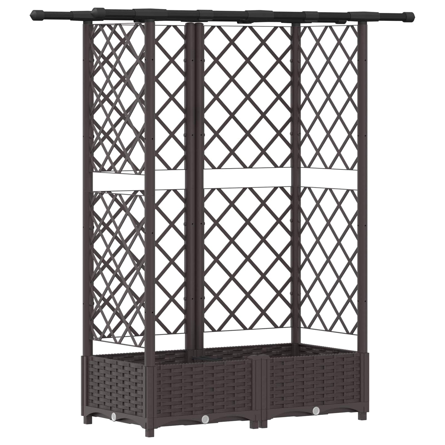 Pakeltas lovas su trelėmis ir stogu Ruda 124 x 40 x 123 cm PP