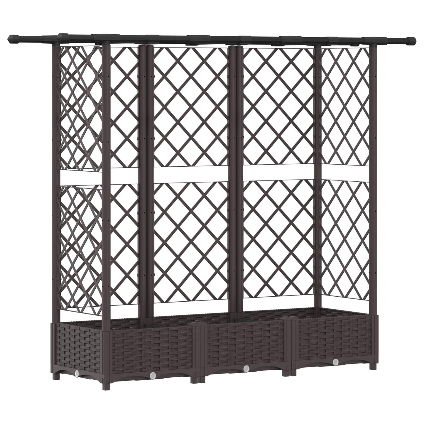 Pakeltas lovas su trelėmis ir stogu Ruda 164 x 40 x 123 cm PP