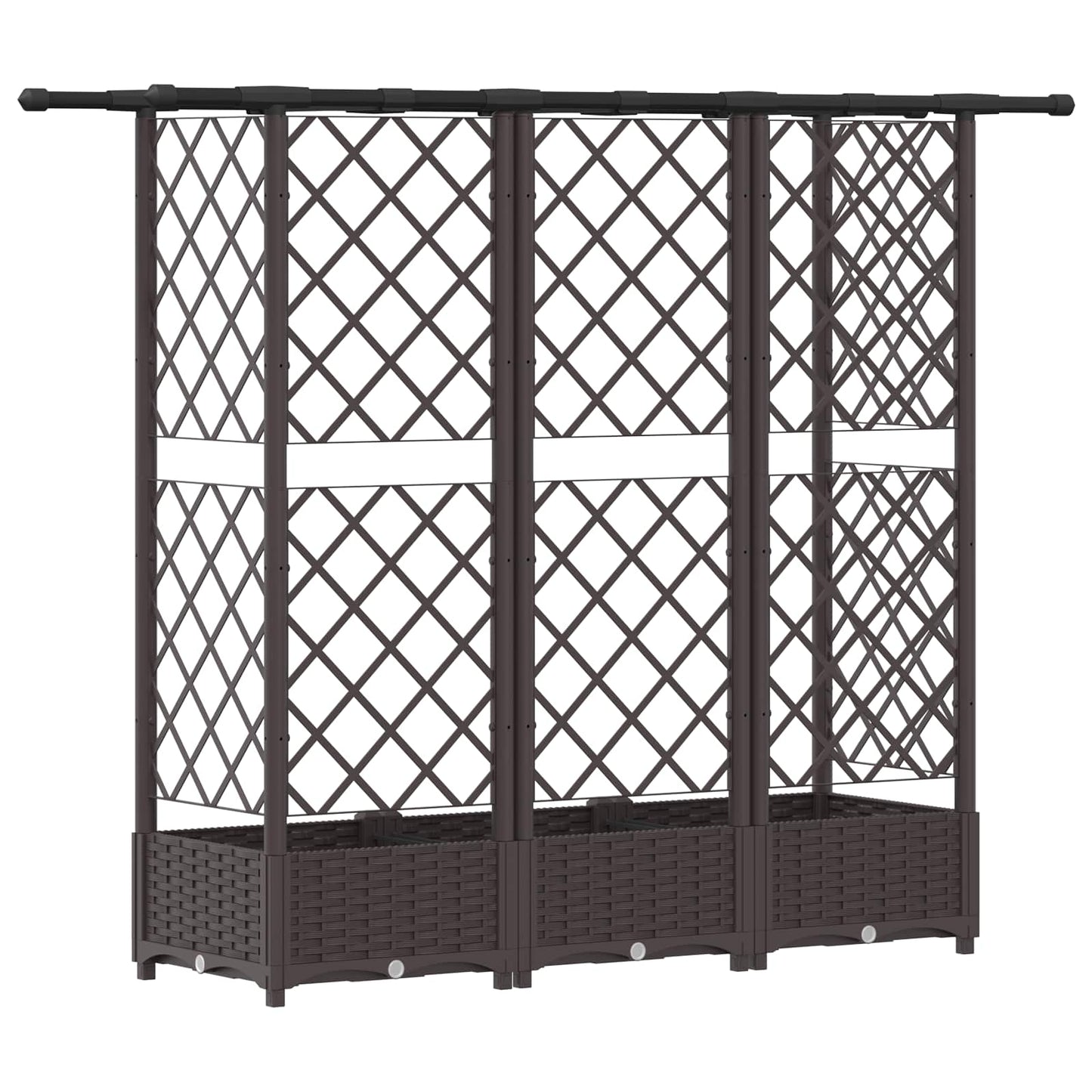 Pakeltas lovas su trelėmis ir stogu Ruda 164 x 40 x 123 cm PP