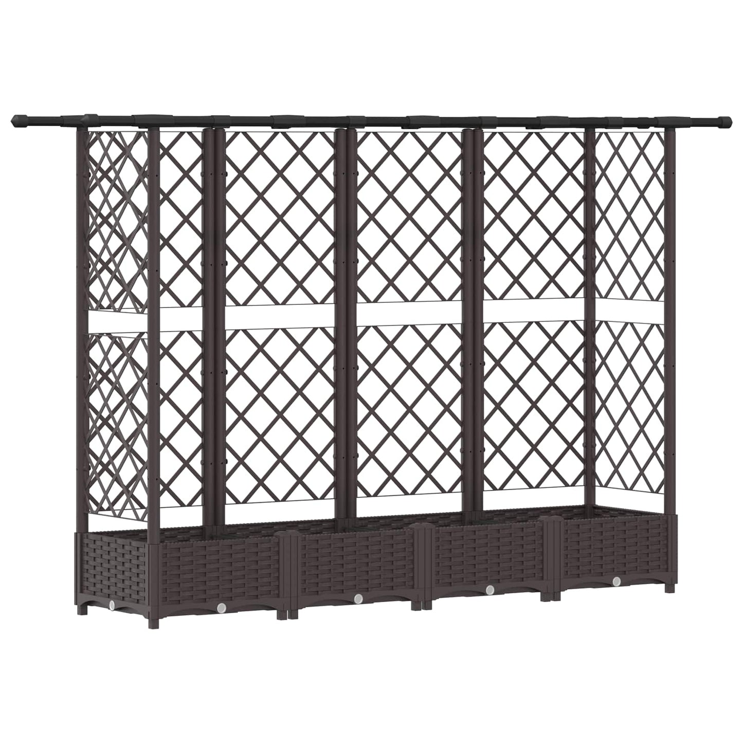Pakeltas lovas su trelėmis ir stogu Ruda 202,5 x 40 x 123 cm PP