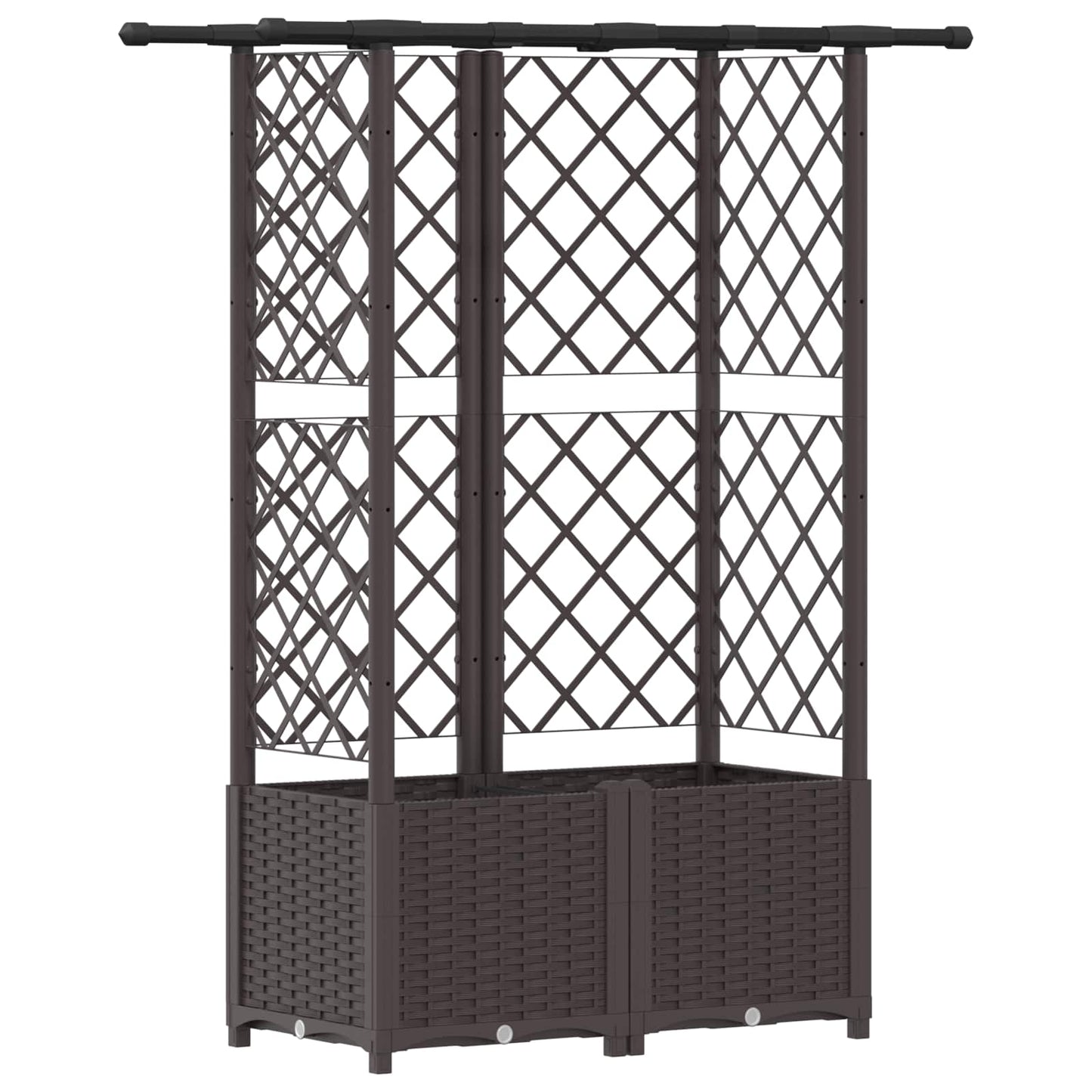 Pakeltas lovas su trelėmis ir stogu Ruda 124 x 40 x 138 cm PP