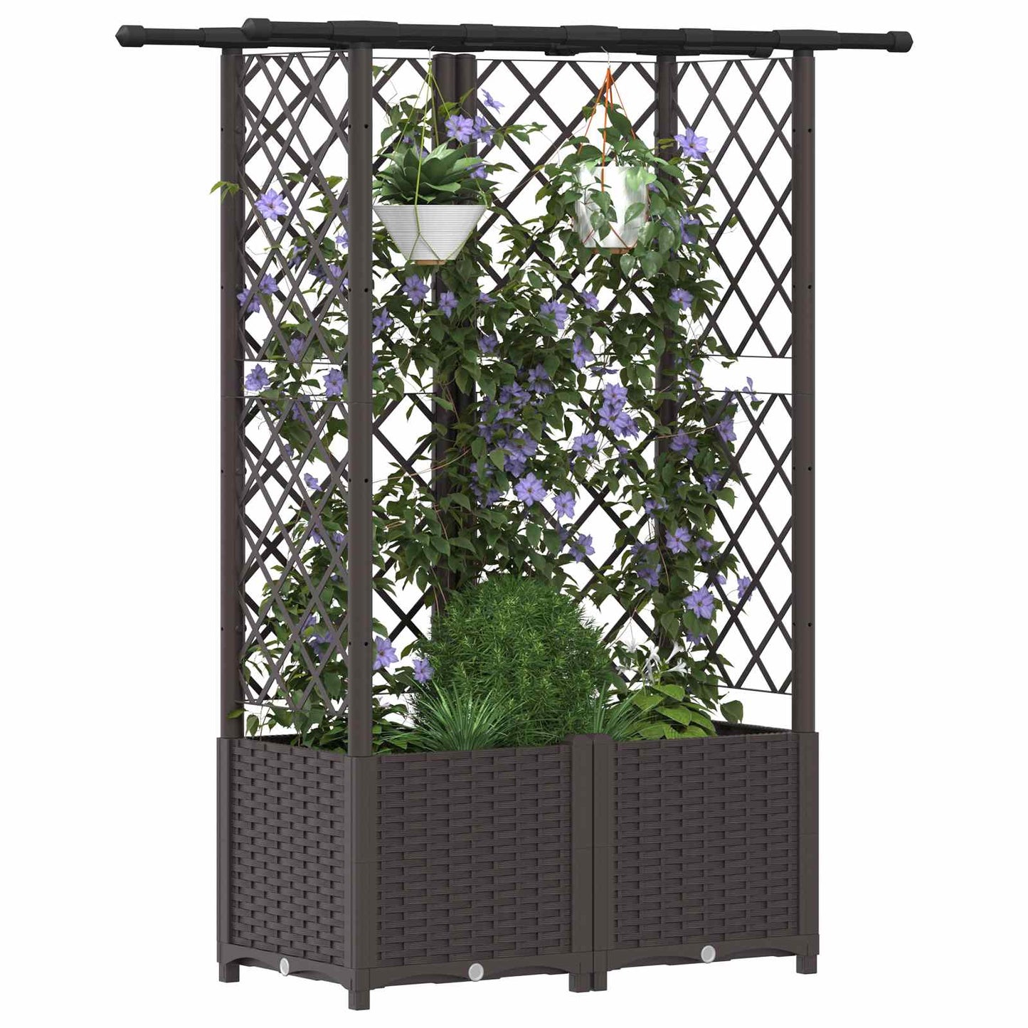 Pakeltas lovas su trelėmis ir stogu Ruda 124 x 40 x 138 cm PP