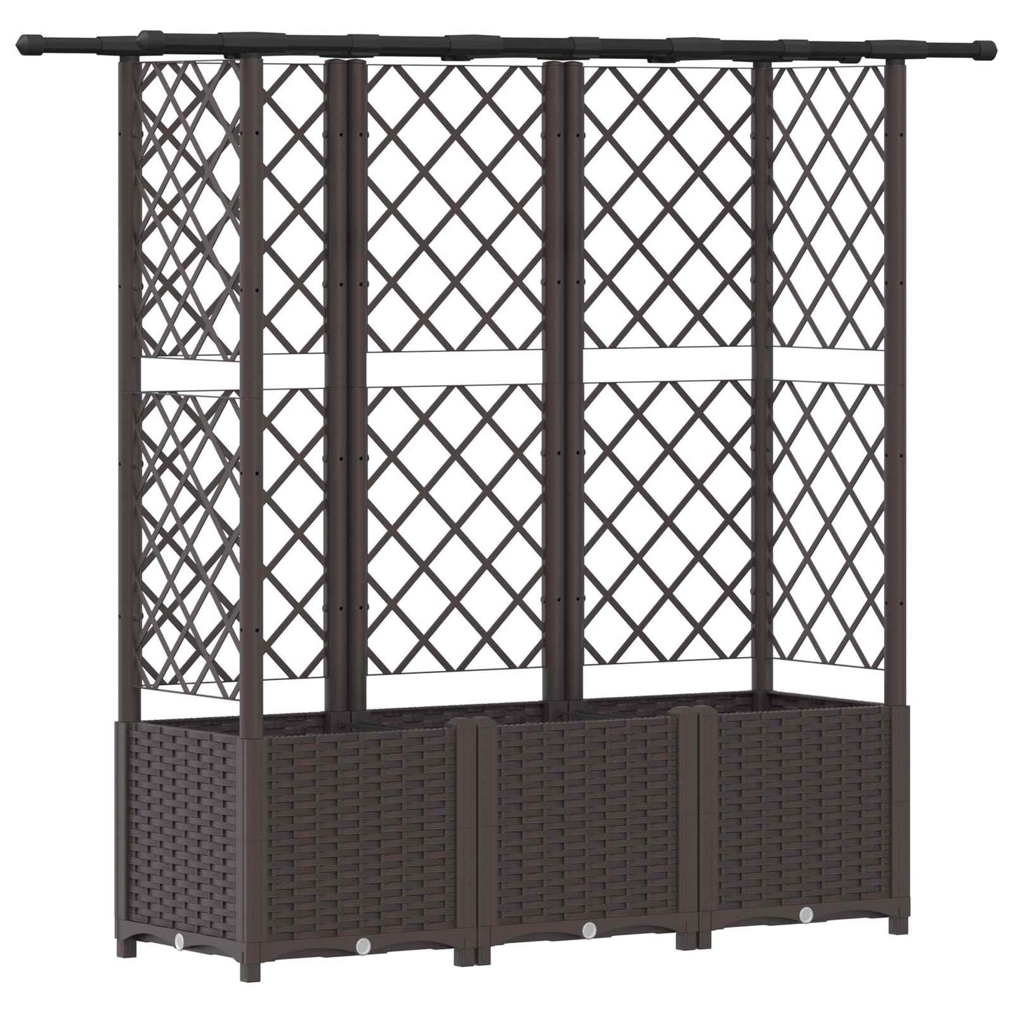 Pakeltas lovas su trelėmis ir stogu Ruda 163,5 x 40 x 138 cm PP