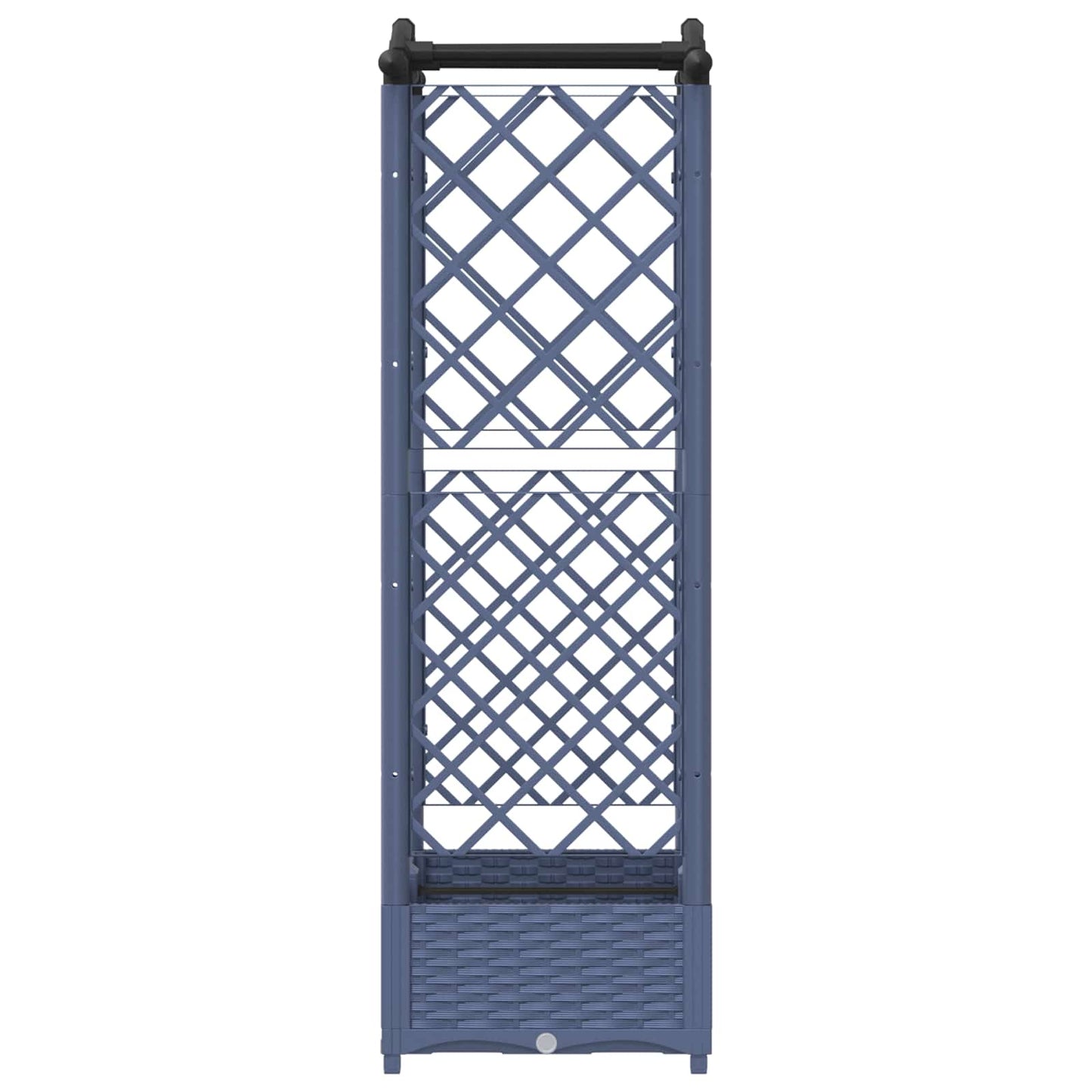 Pakeltas lovas su trelėmis ir stogu Pilka 124 x 40 x 125 cm PP