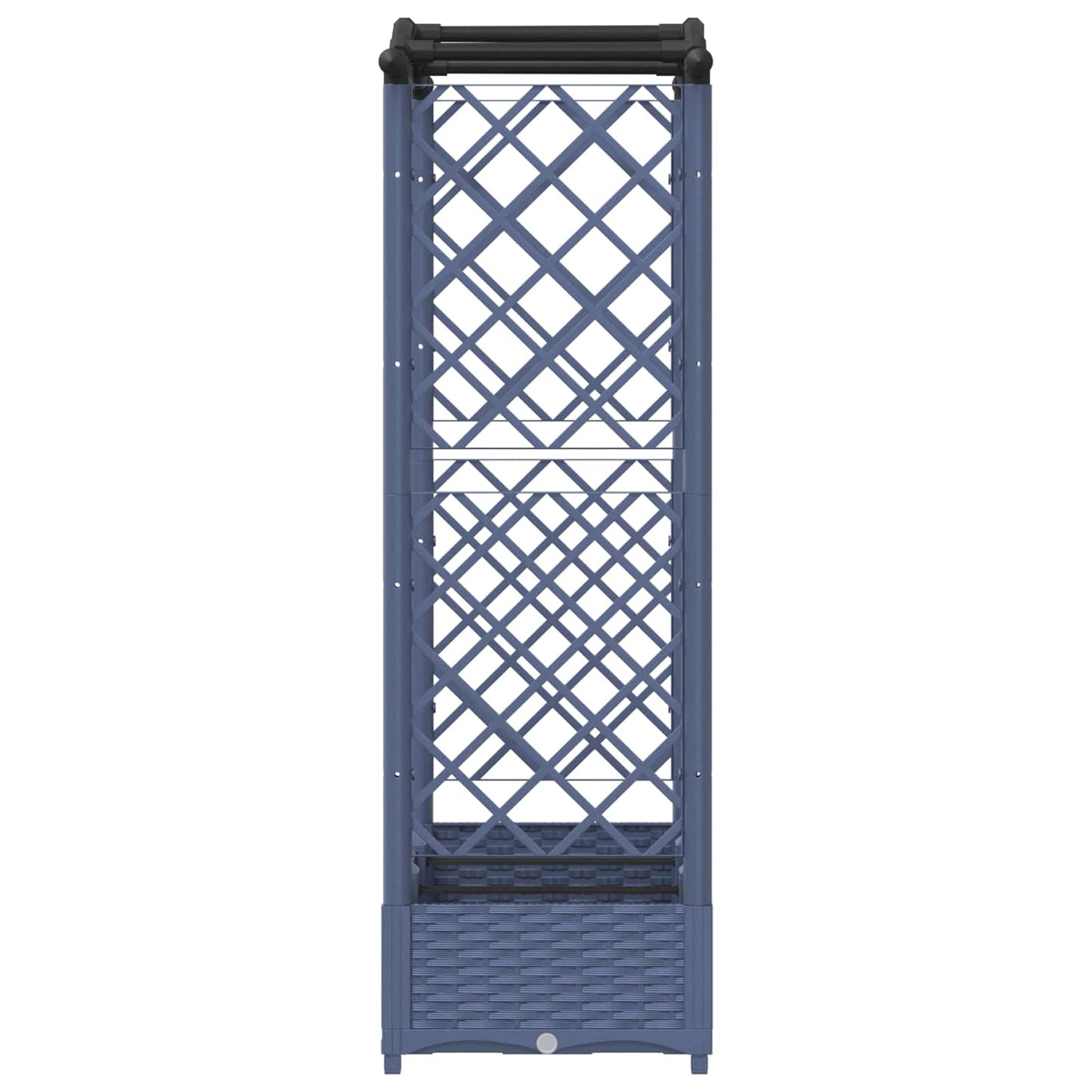 Pakeltas lovas su trelėmis ir stogu Pilka 169 x 40 x 125 cm PP