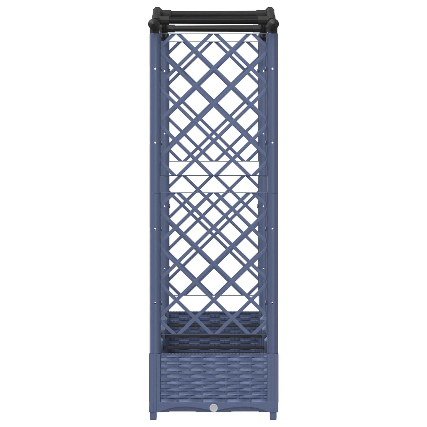 Pakeltas lovas su trelėmis ir stogu Pilka 207 x 40 x 126 cm PP