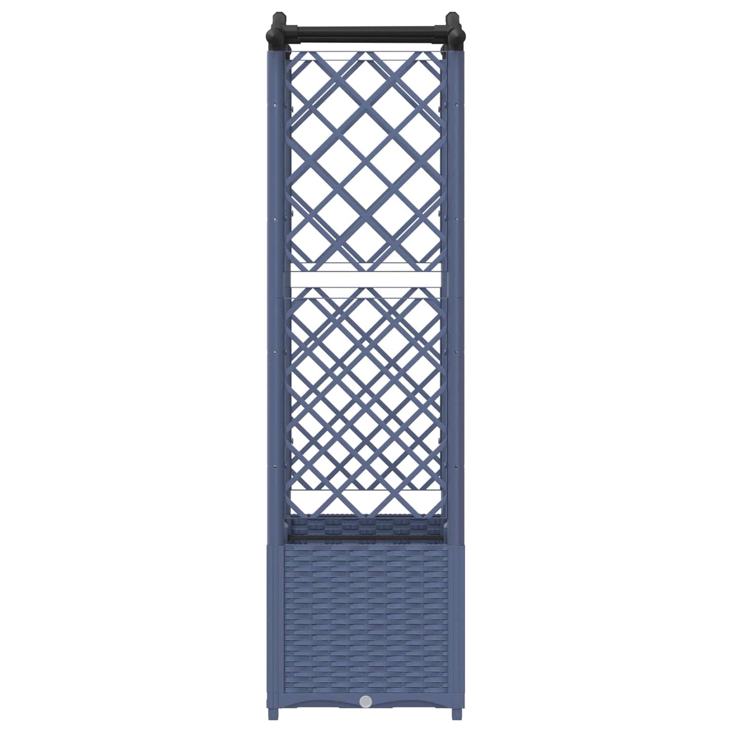 Pakeltas lovas su trelėmis ir stogu Pilka 125 x 40 x 138 cm PP
