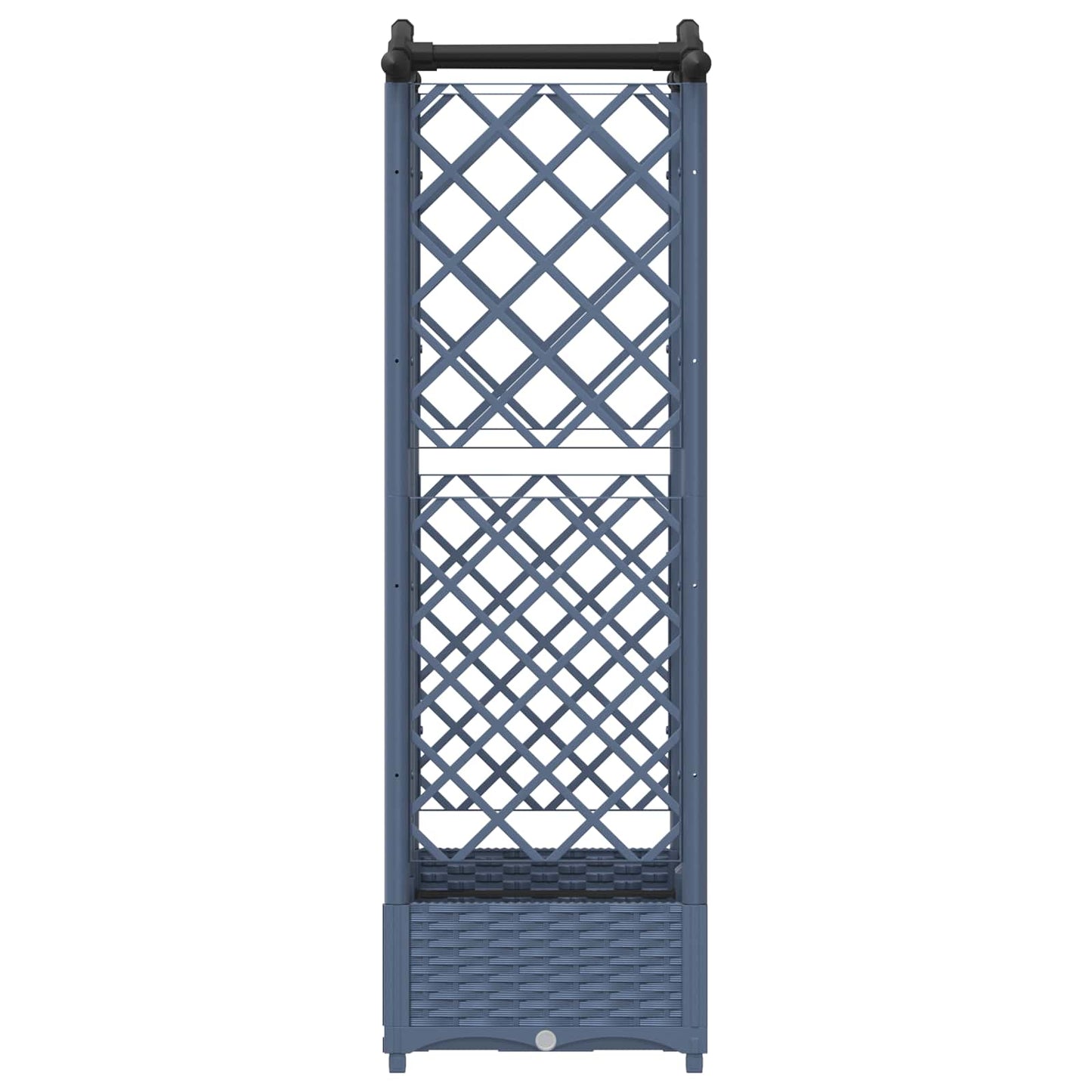 Pakeltas lovas su trelėmis ir stogu Pilka 124 x 40 x 126 cm PP