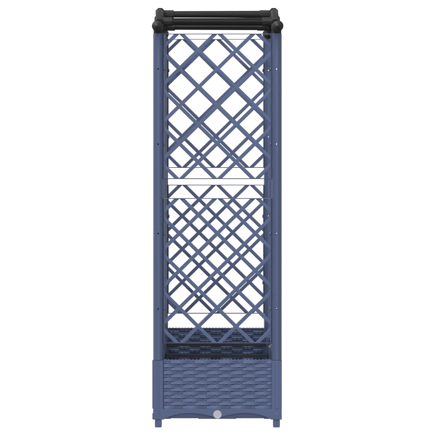 Pakeltas lovas su trelėmis ir stogu Pilka 163 x 40 x 126 cm PP