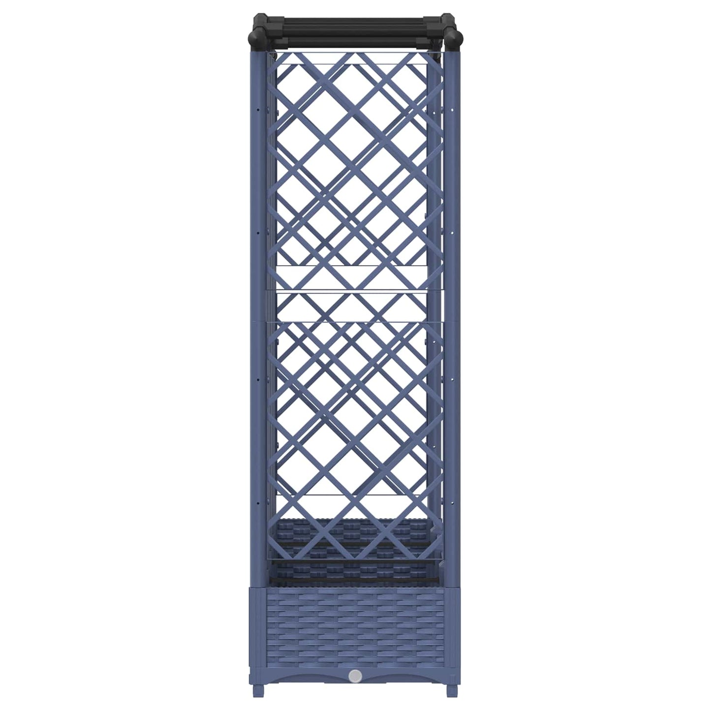 Pakeltas lovas su trelėmis ir stogu Pilka 203,5 x 40 x 125 cm