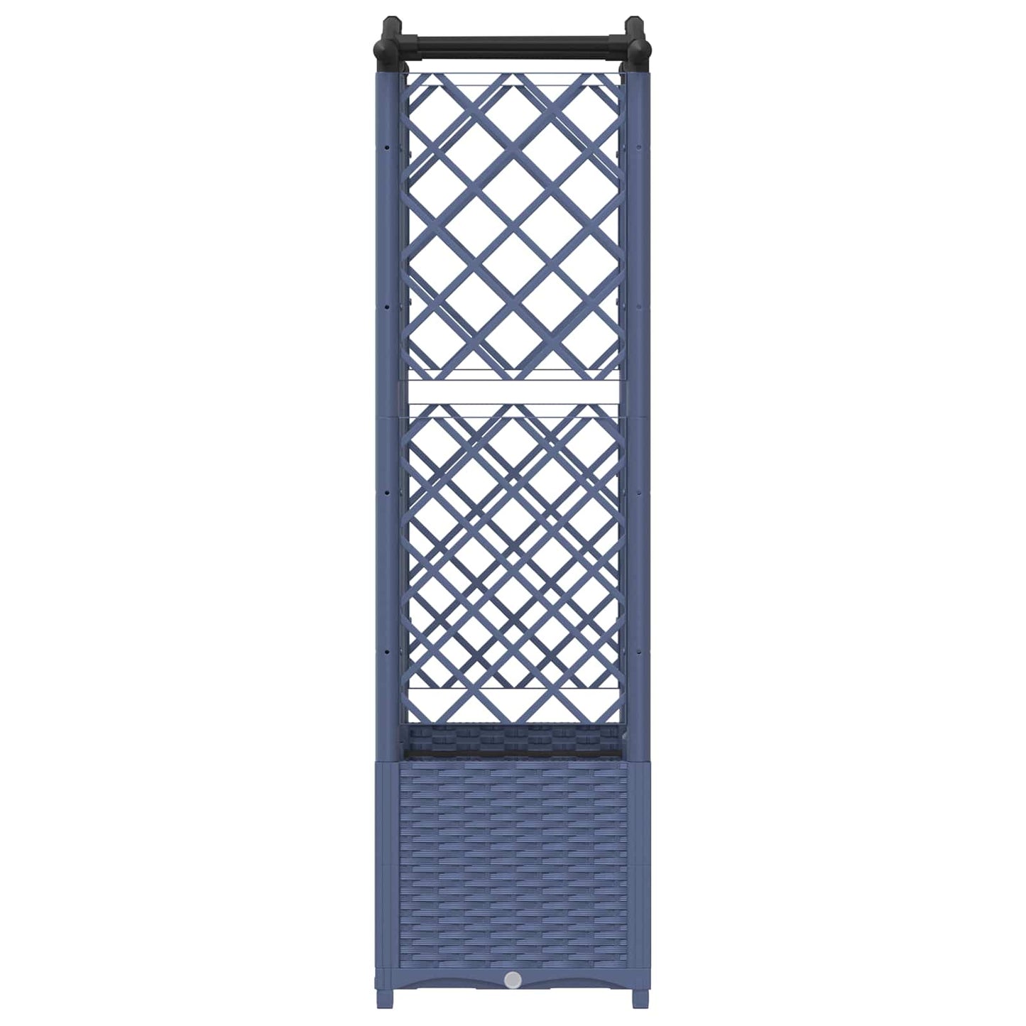 Pakeltas lovas su trelėmis ir stogu Pilka 122 x 40 x 141 cm PP