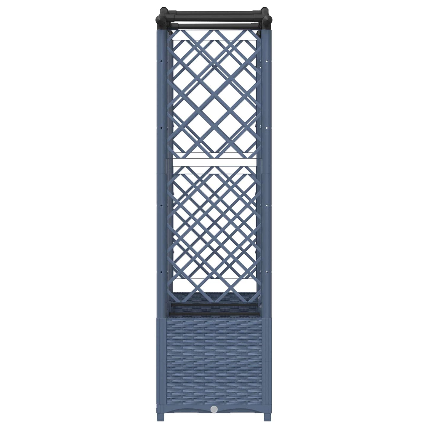 Pakeltas lovas su trelėmis ir stogu Pilka 163 x 40 x 141 cm PP