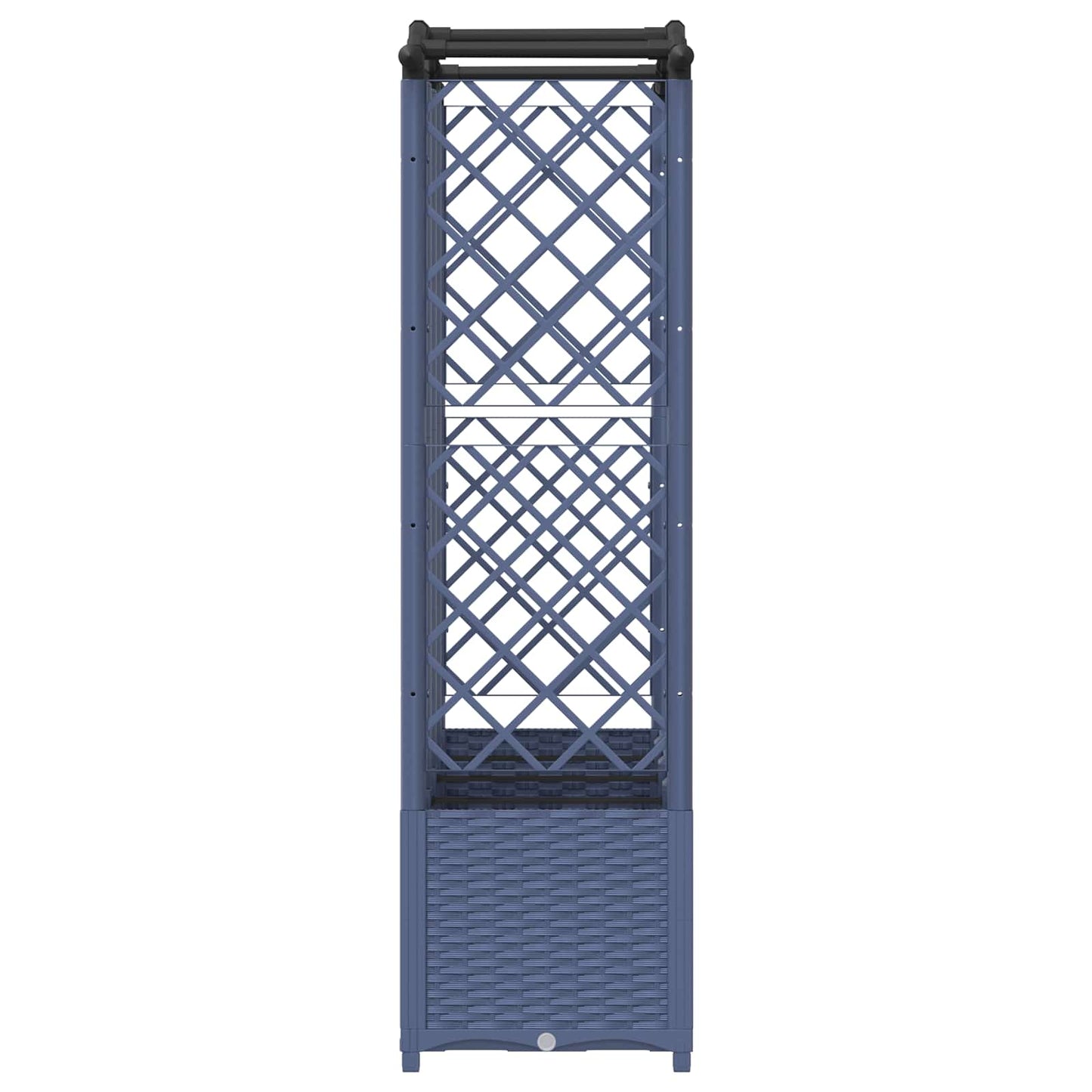 Pakeltas lovas su trelėmis ir stogu Pilka 204 x 40 x 141 cm PP